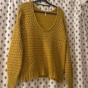 Free People Knit Oversized Sweater, Size XS
